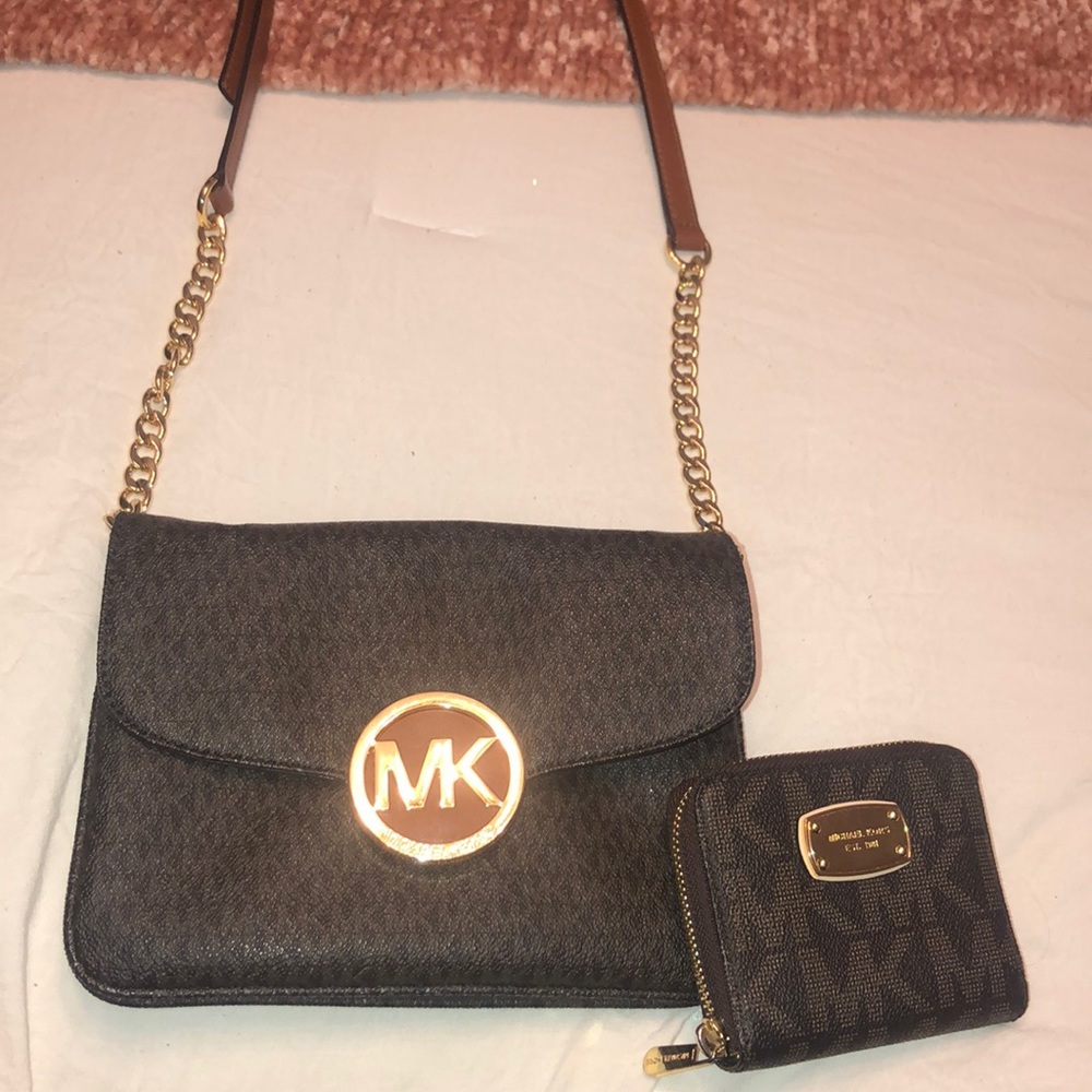 Michael Kors bag with matching wallet